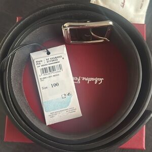 Salvatore Ferragamo black belt size 100